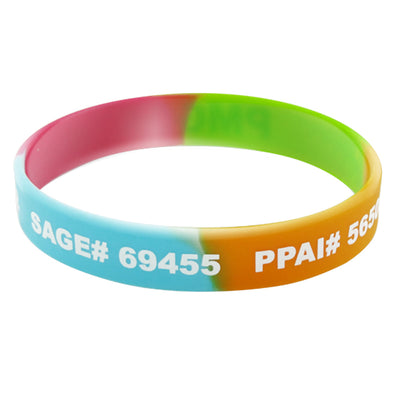 What Colors and Sizes Are Available for Custom Silicone Wristbands?
