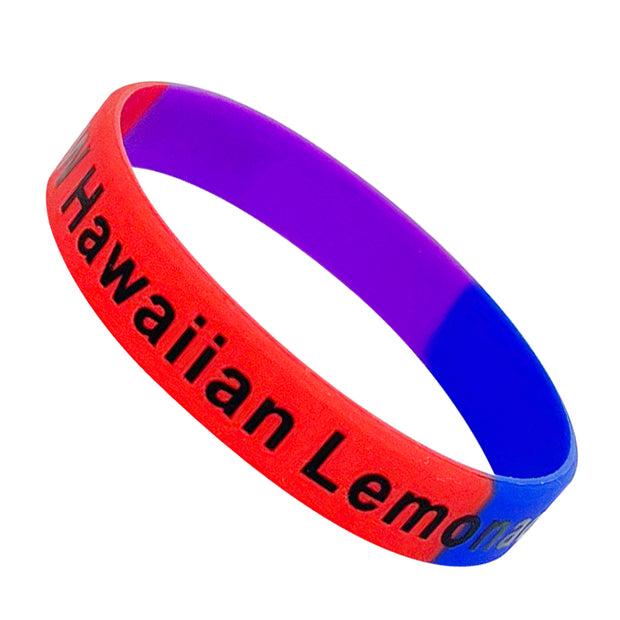 Custom Segmented Silicone Wristbands - 1/2 Inch