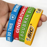 Custom Solid Silicone Wristbands - 1/2 Inch