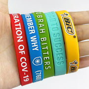 Custom Solid Silicone Wristbands - 1/2 Inch