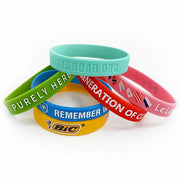 Custom Solid Silicone Wristbands - 1/2 Inch