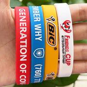 Custom Solid Silicone Wristbands - 1/2 Inch