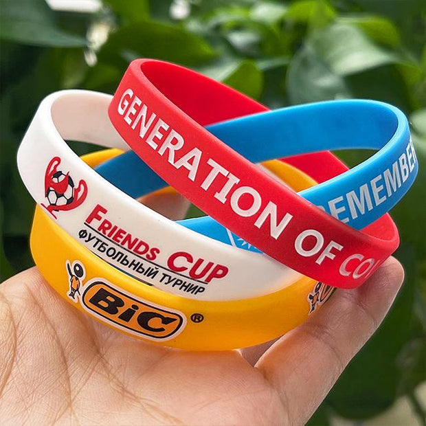 Custom Solid Silicone Wristbands - 1/2 Inch